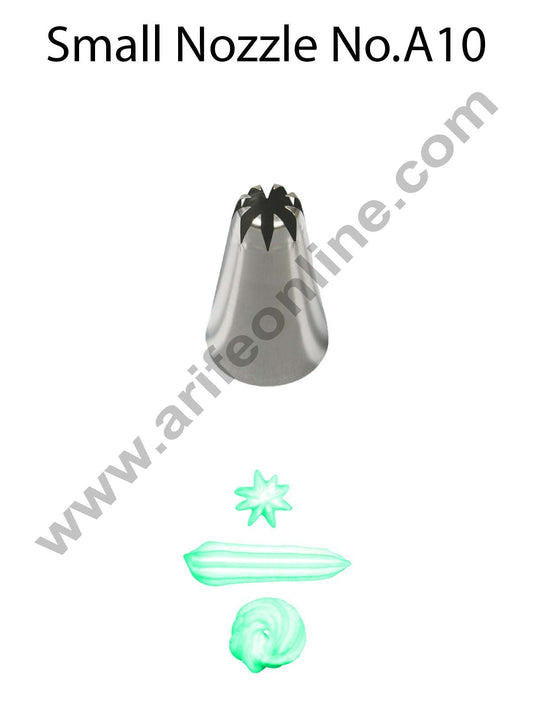 Cake Decor Small Nozzle - No. A10 Closed Star Piping Nozzle