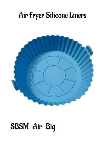 Air Fryer Silicone Liners | Round Non Stick Air Fryer Silicone Liners | 6.5 Inch (Big) (MOQ 12 PCS) (io)