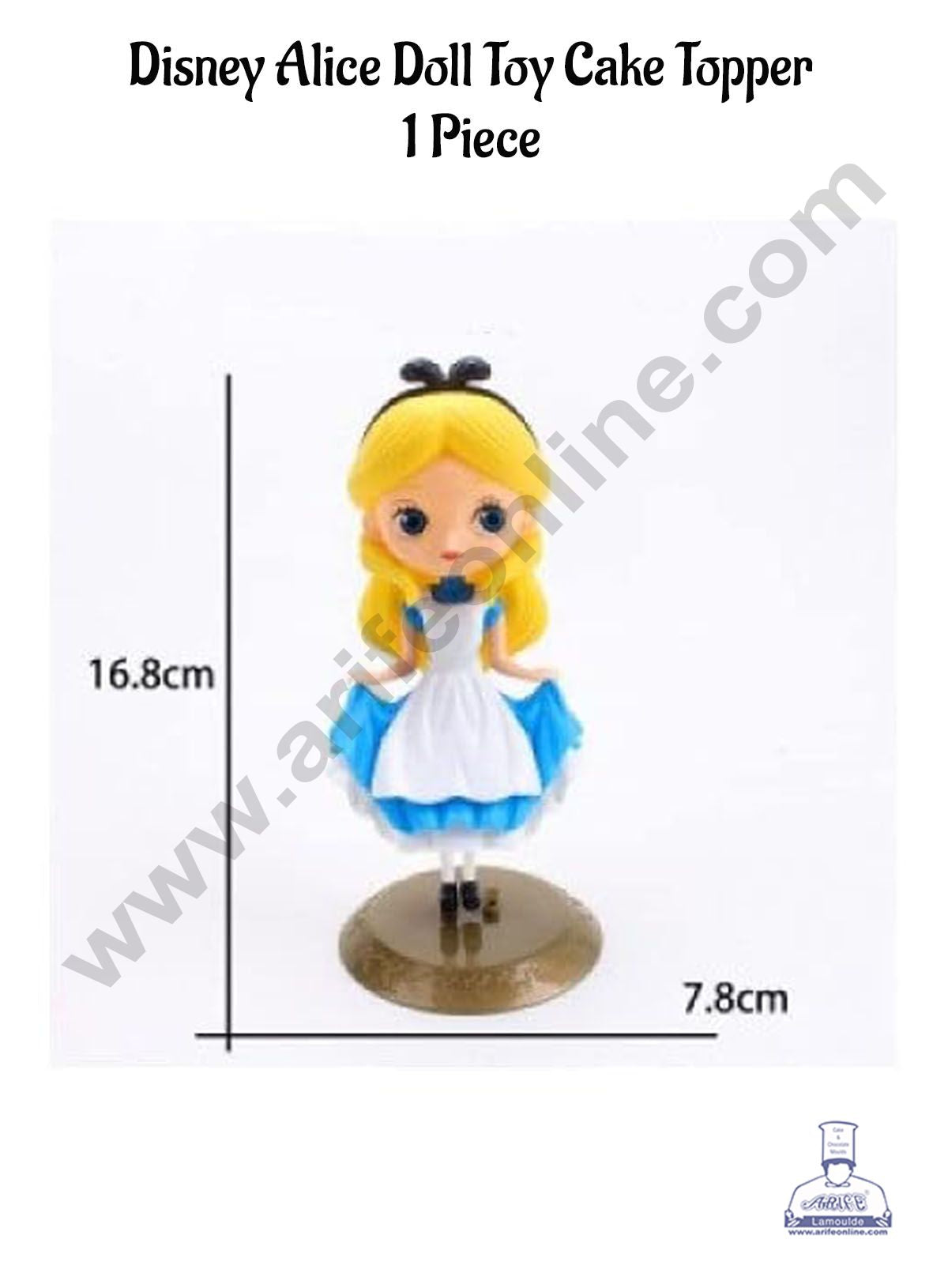 Disney Alice Doll Toy Cake Topper - 1 piece  (SB-T-SL-0518)  SBT-SL0366 (MOQ 12 PCS) (IE)