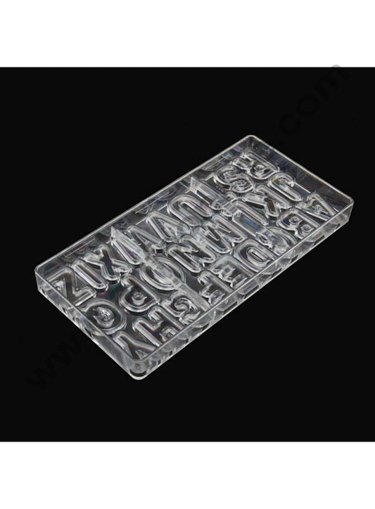 26 Cavities Alphabets A to Z Shaped Polycarbonate Chocolate Mould SB-2138 (MOQ 12 PCS) (AME)