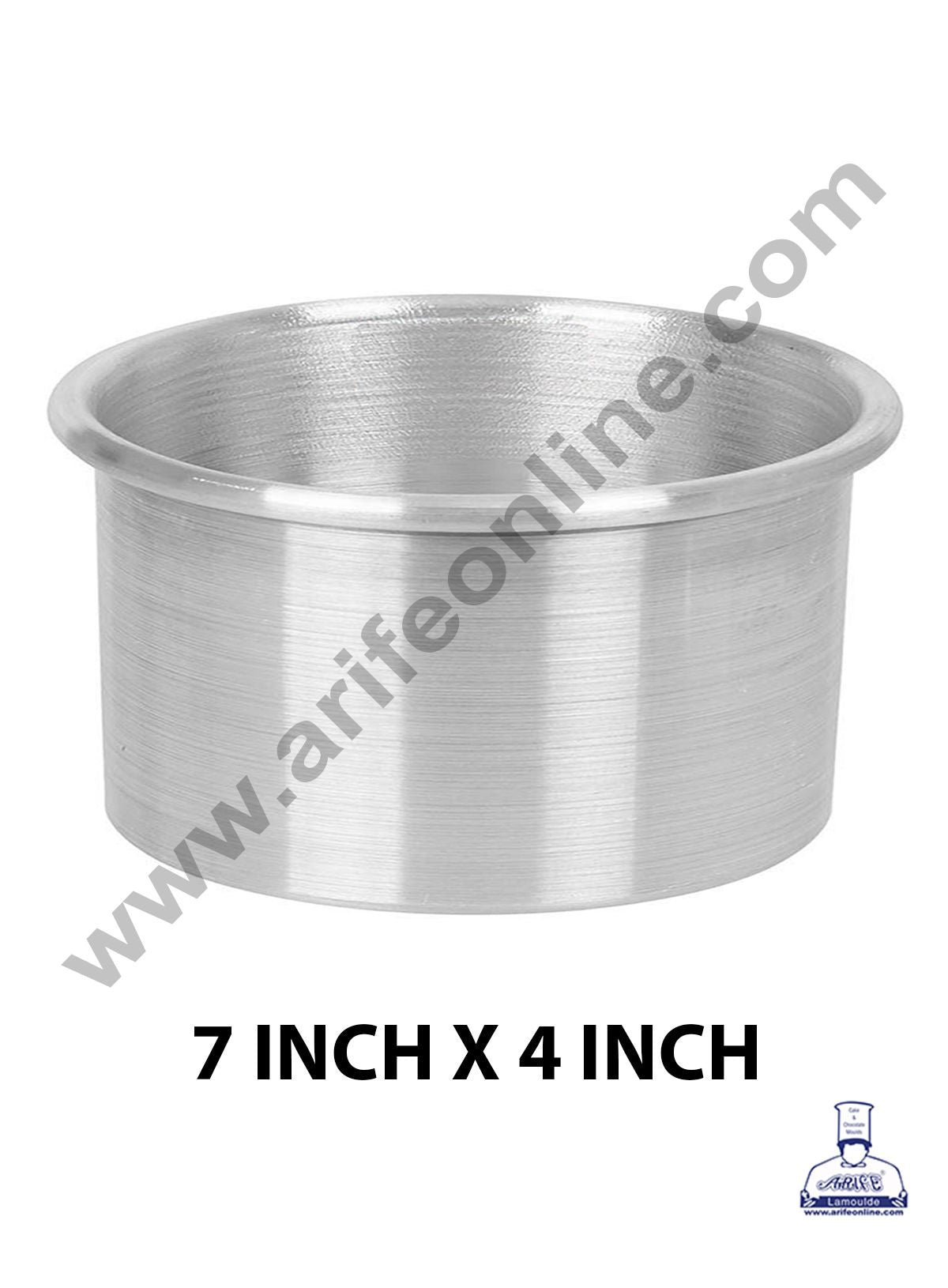 Cake Decor Round Aluminum Cake Mould Thali 7 in x 4 inch