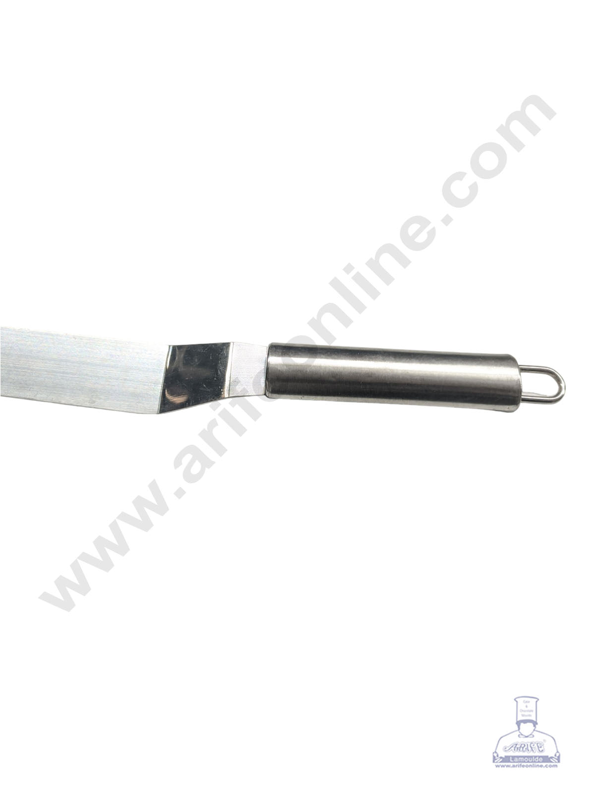 Stainless Steel Angular Cake Knife Icing Spatula With Steel Handle- 6 inch (1 Piece) (MOQ 12 PCS)(RE)