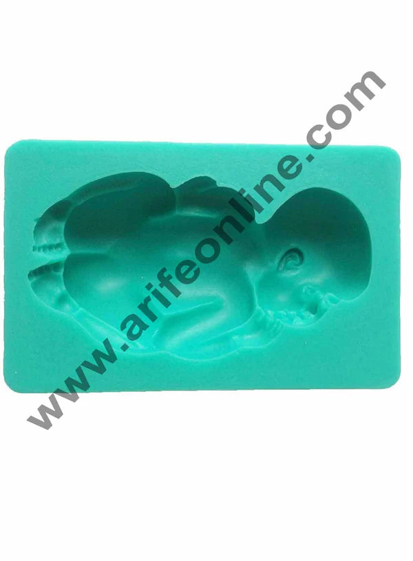 1Pcs Sleeping Baby Silicone Mold for Cake Decoration Candy Soap Making B734  (MOQ 12 PCS) (AFD)