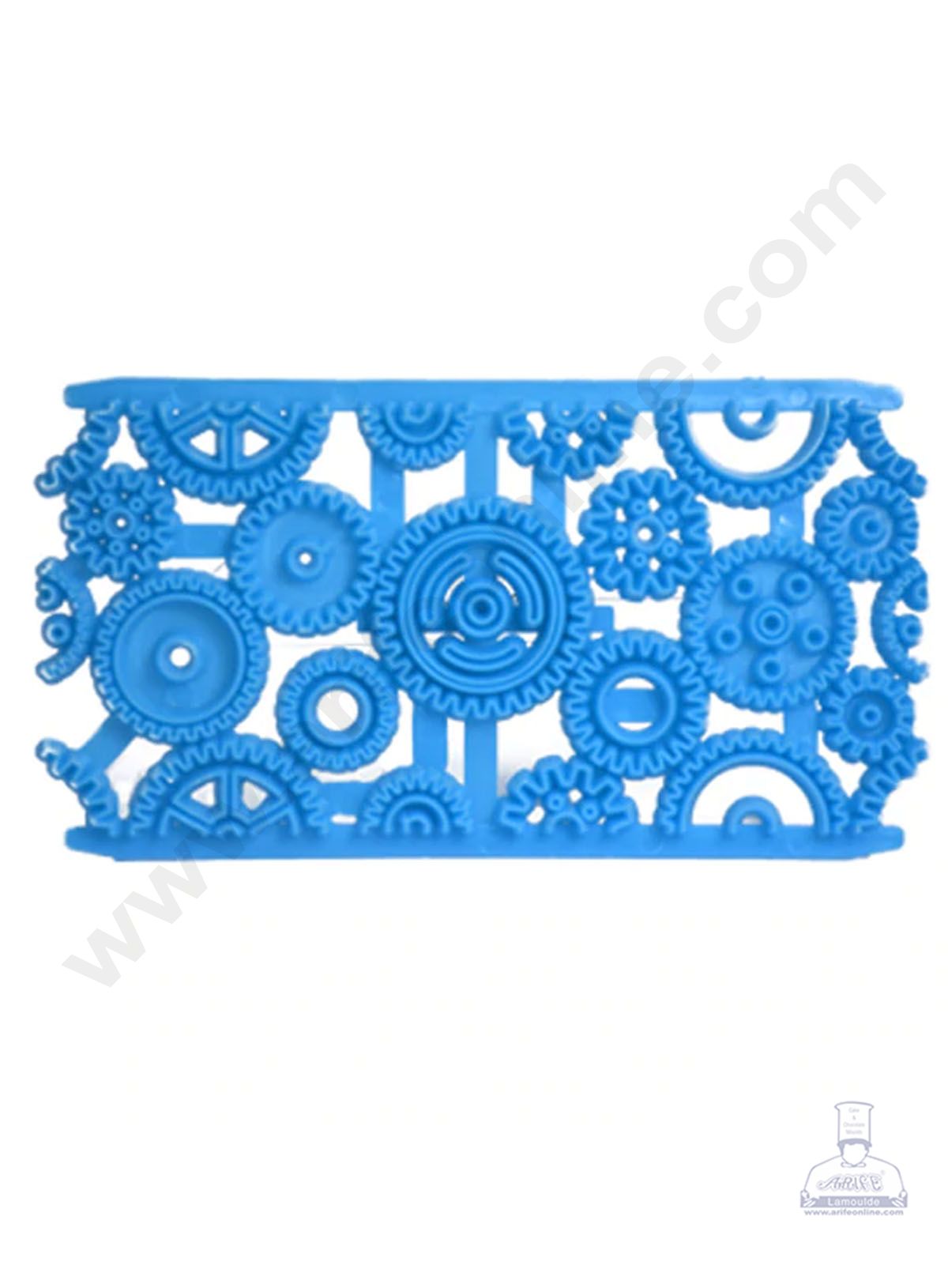 Plastic Clock Work Gears Shape Quilt Mold Embosser Fondant Quilt Mold For Cupcake And Cake Decoration (MOQ 12 PCS)  (IE)
