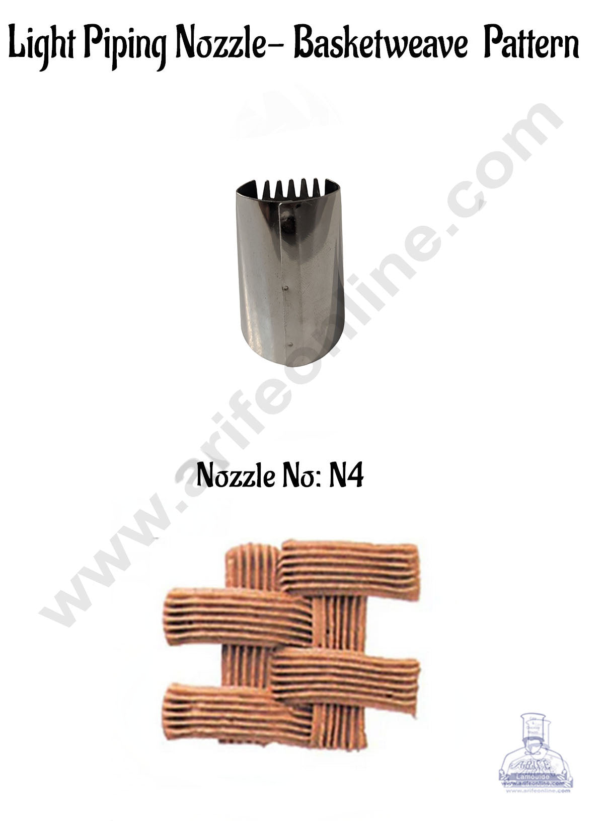 Light Piping Nozzle No. N4- Basketwave Pattern (MOQ 50 PCS)