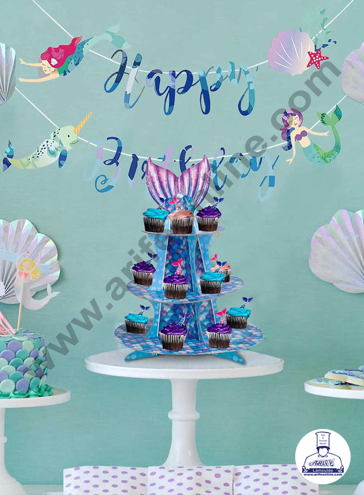 3-Tier Murmaid Cardboard Cupcake stand - Heavy (MOQ 12 PCS)