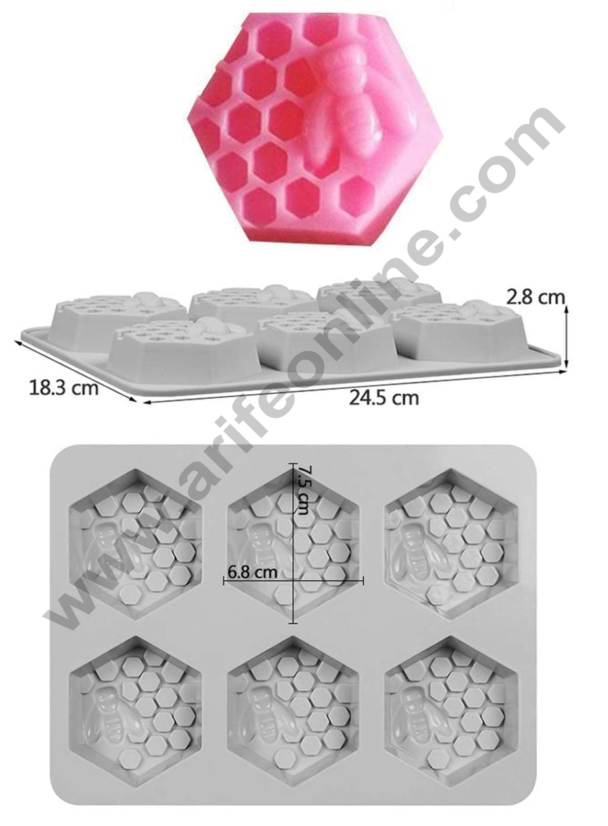 Bee Honeycomb Soap Moulds
