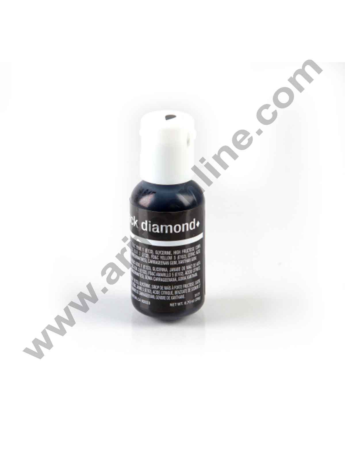 Chefmaster Liqua-Gel Black Diamond.70 oz Food Color (20g) (MOQ 12 PCS)