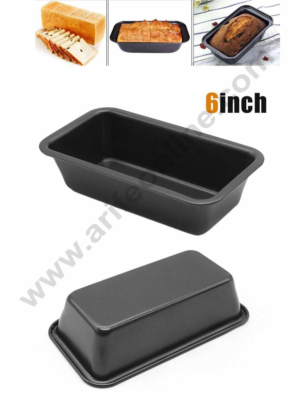 Cake Decor Non Stick Rectangle Heavy Bread Loaf Mould Small - 6 Inch