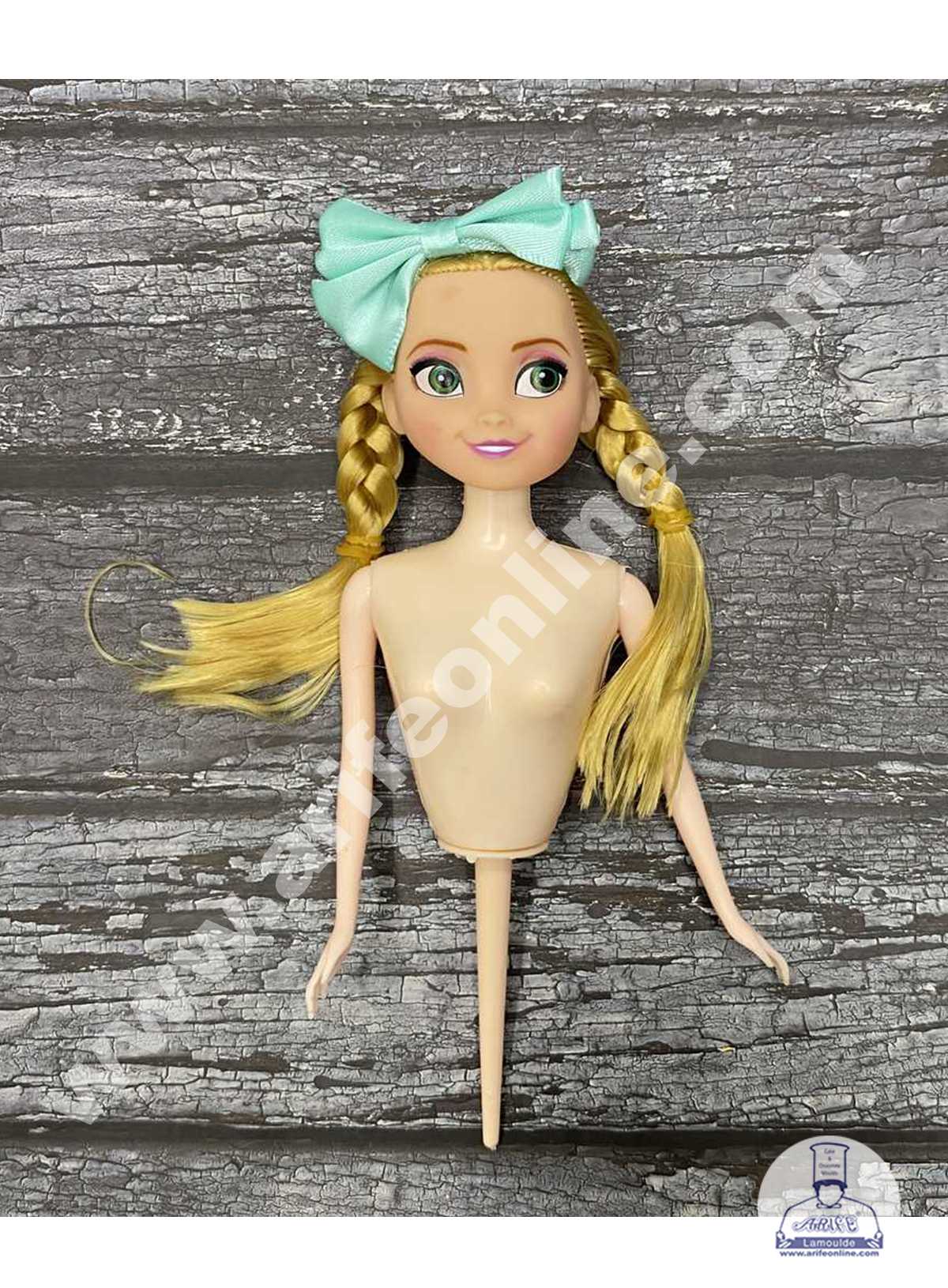CAKE DECOR™ 1 Piece Plastic Lovely Doll with Bow Cake Topper Cake Decorating Tools (SBCD-003)