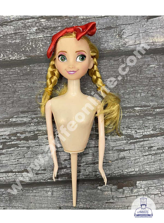 CAKE DECOR™ 1 Piece Plastic Lovely Doll with Bow Cake Topper Cake Decorating Tools (SBCD-003)