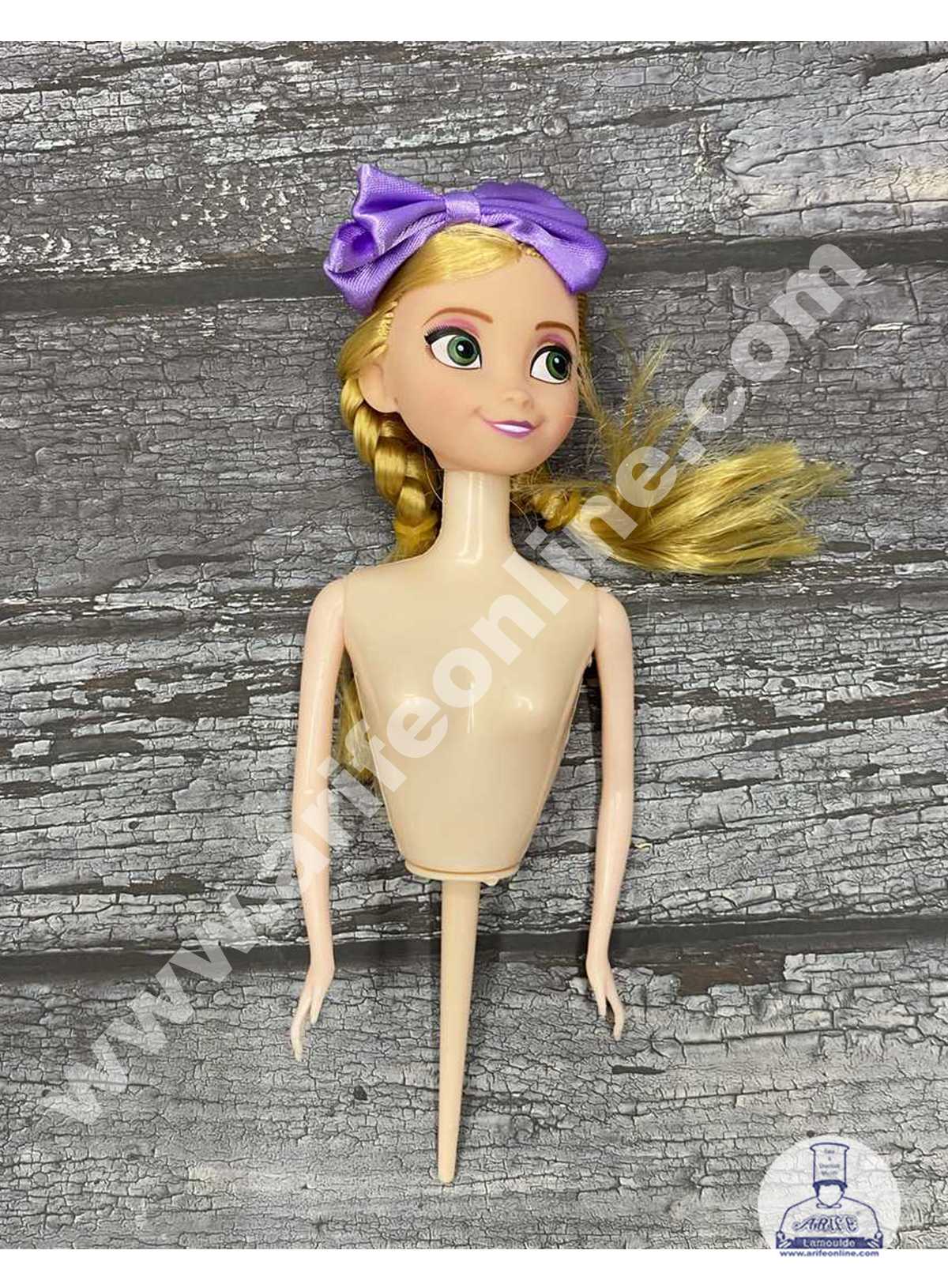 CAKE DECOR™ 1 Piece Plastic Lovely Doll with Bow Cake Topper Cake Decorating Tools (SBCD-003)