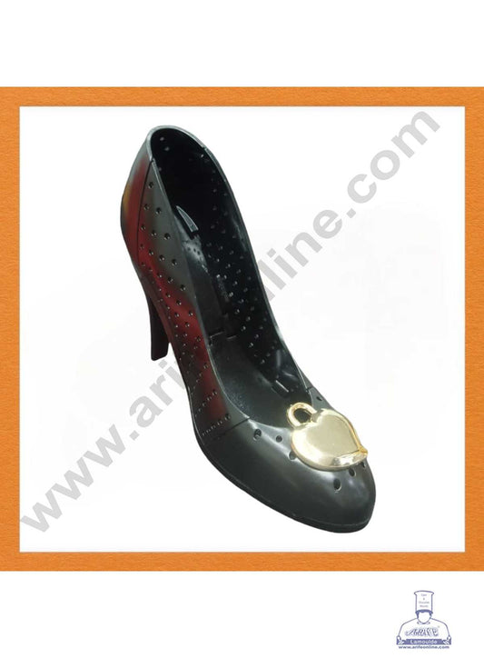 CAKE DECOR™ 1 Pieces Black High Heels Shoe Topper With Light Toys Cake Toppers (SB-T-CJ012-Black)