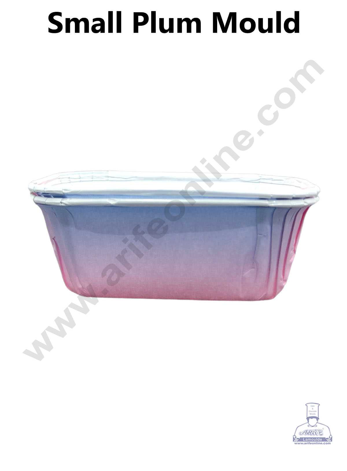 CAKE DECOR™ 10 Pcs Small Rainbow Paper Bake and Serve Plum Cake Mold
