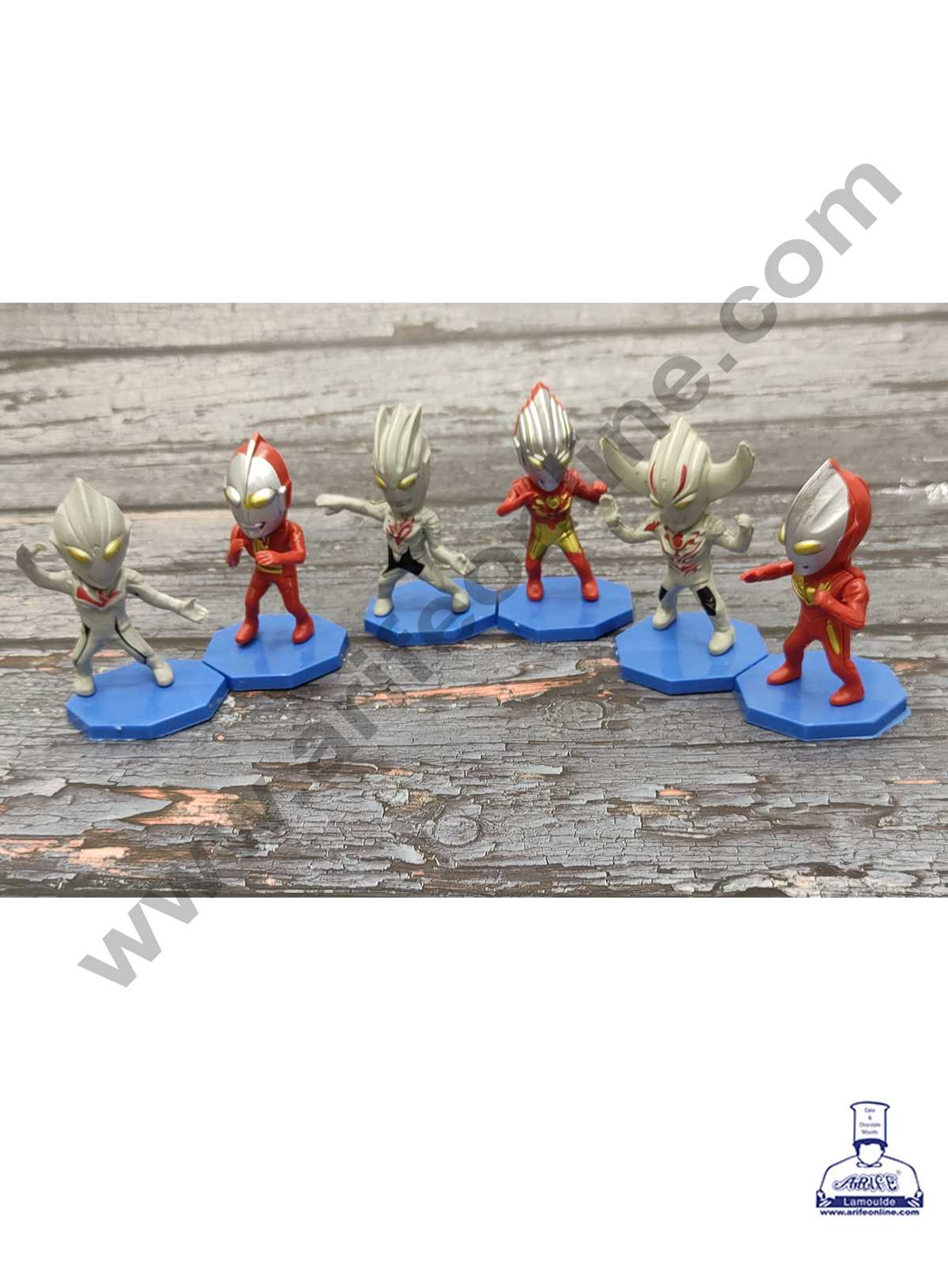 CAKE DECOR™ 6 Pieces Ultraman Toys for Cake Toppers SBTO-032