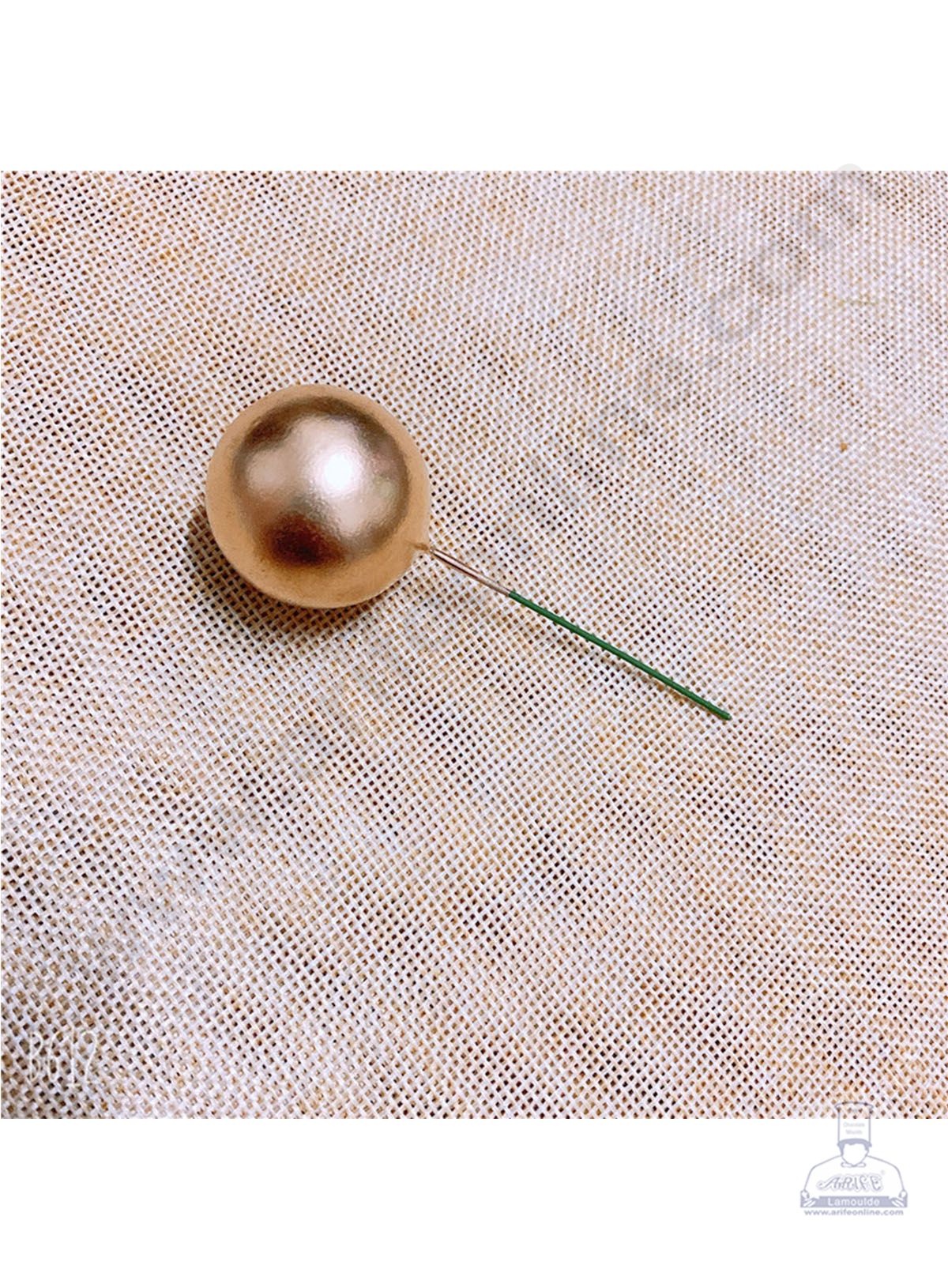 CAKE DECOR™ Golden Faux Balls Topper For Cake and Cupcake Decoration - 20 pcs Pack (SB-GoldenBall-20)