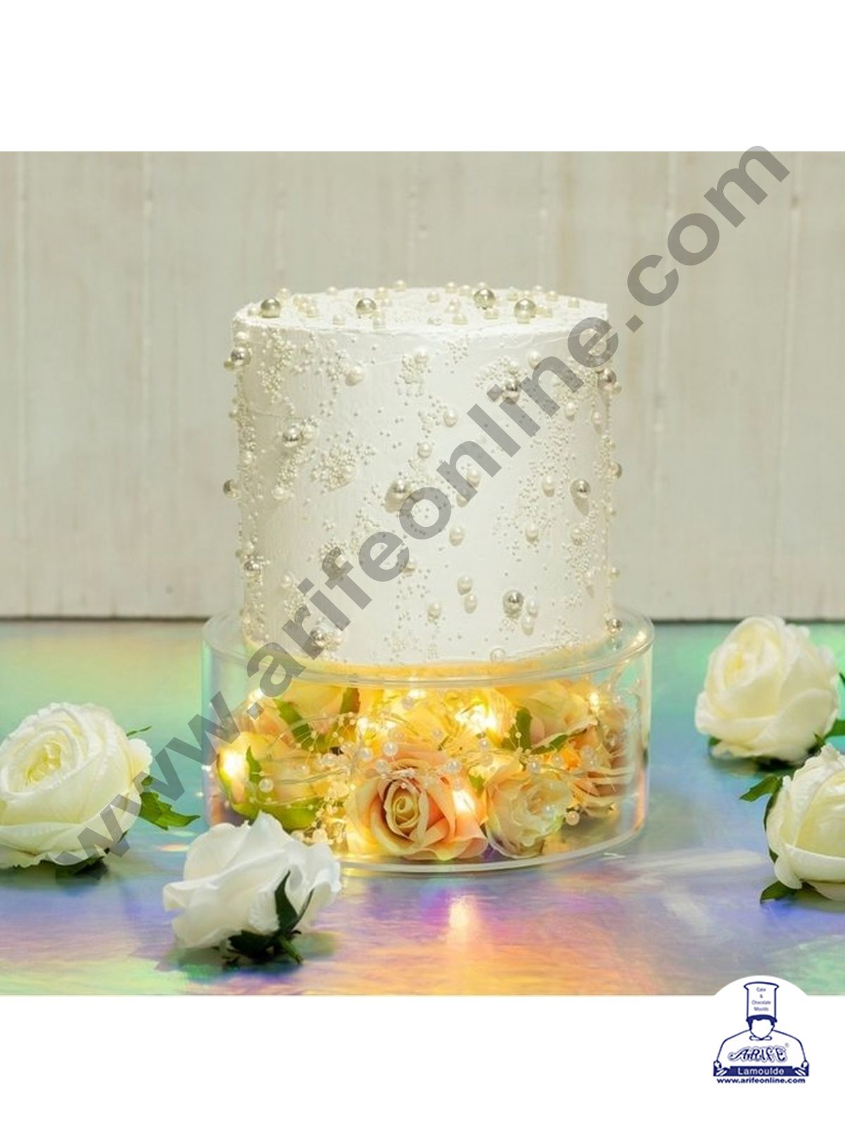 CAKE DECOR™ Round FILL-A-TIER Cake Spacer Acrylic Clear Cake Display Spacer