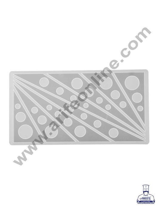CAKE DECOR™ Silicon 8 in 1 Triangle With Dots Shape Chocolate Garnishing Mould Cake Insert Decoration Mould SBGS-265