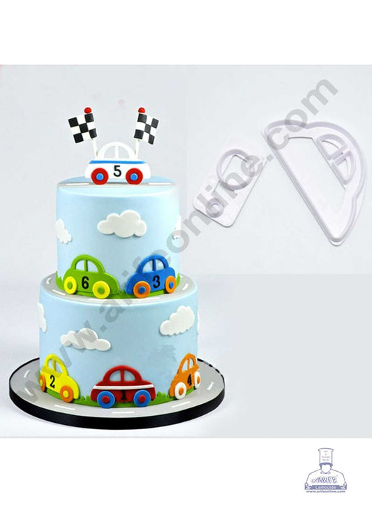 2 Pcs Cute Car Plastic Fondant Cutter Gumpaste Cutter  (MOQ 12 PCS) (ID)