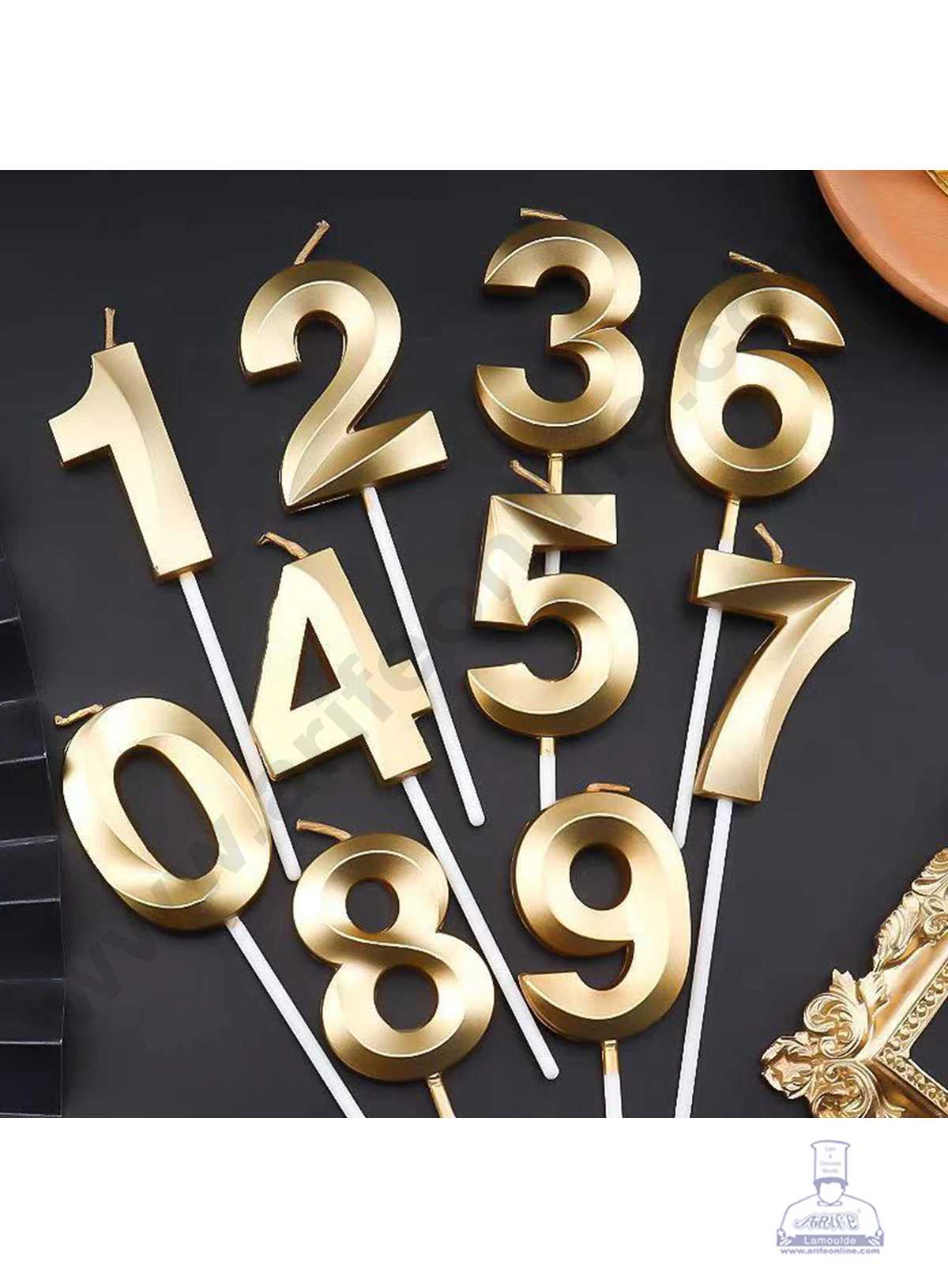 3D Birthday 9 Number Candle for Cake and Cupcake Decoration(1pc Pack) (MOQ 12 PCK) (M.5)