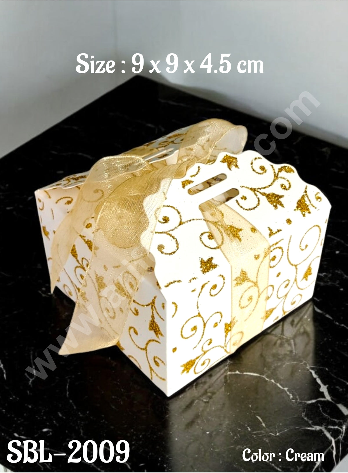 Goodie Bag For Hampers | Chocolate Box Hamper Box 10 Pcs Pack - Cream SBL-2009-Cr (MOQ 10 PACK)