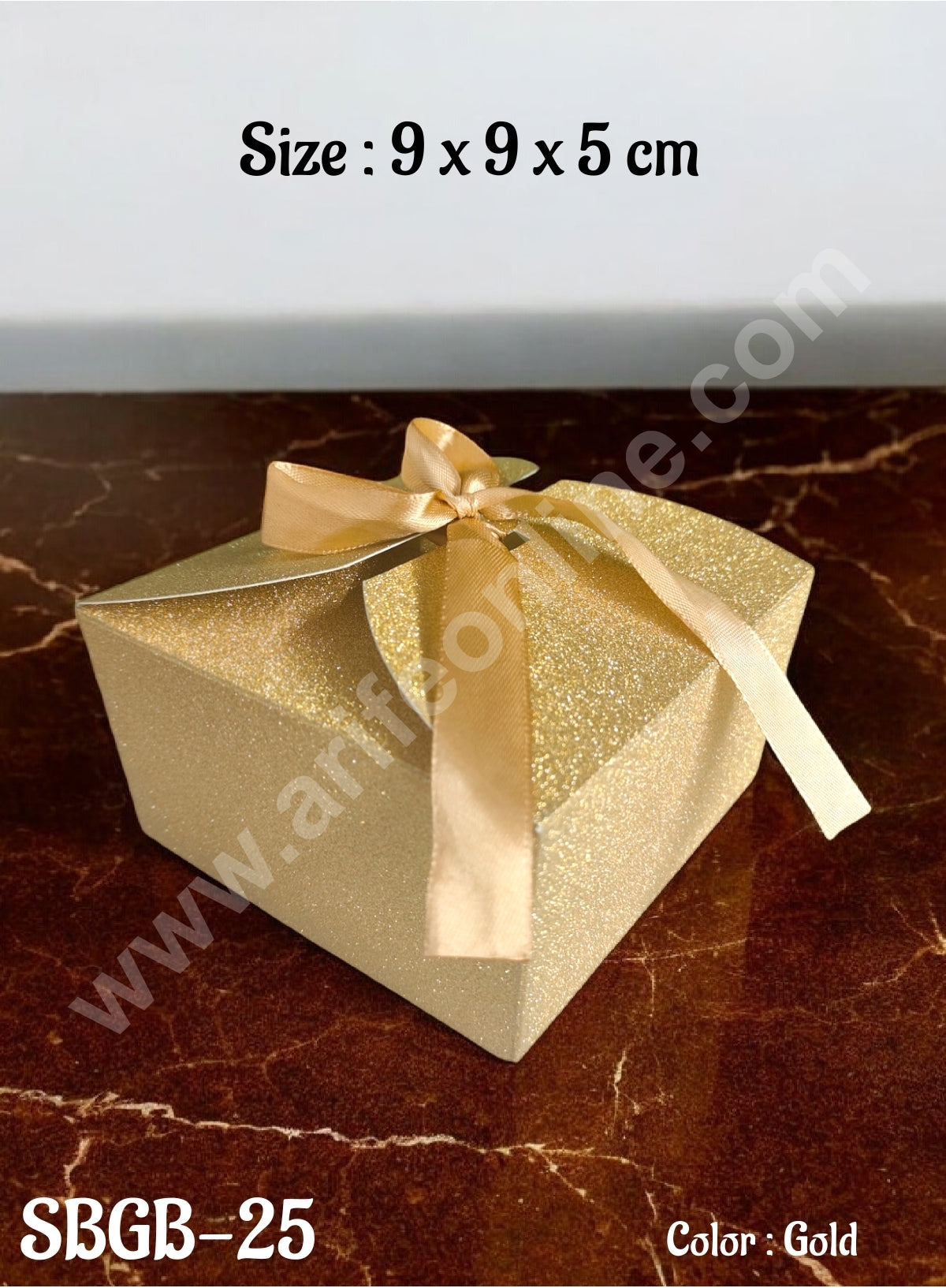 Goodie Bag For Hampers | Chocolate Box Hamper Box 10 Pcs Pack - Gold SBGB-25-G (MOQ 10 PACK)