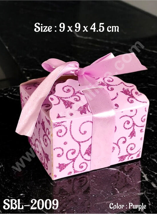 Goodie Bag For Hampers | Chocolate Box Hamper Box 10 Pcs Pack - Purple SBL-2009-Pr (MOQ 10 PACK)