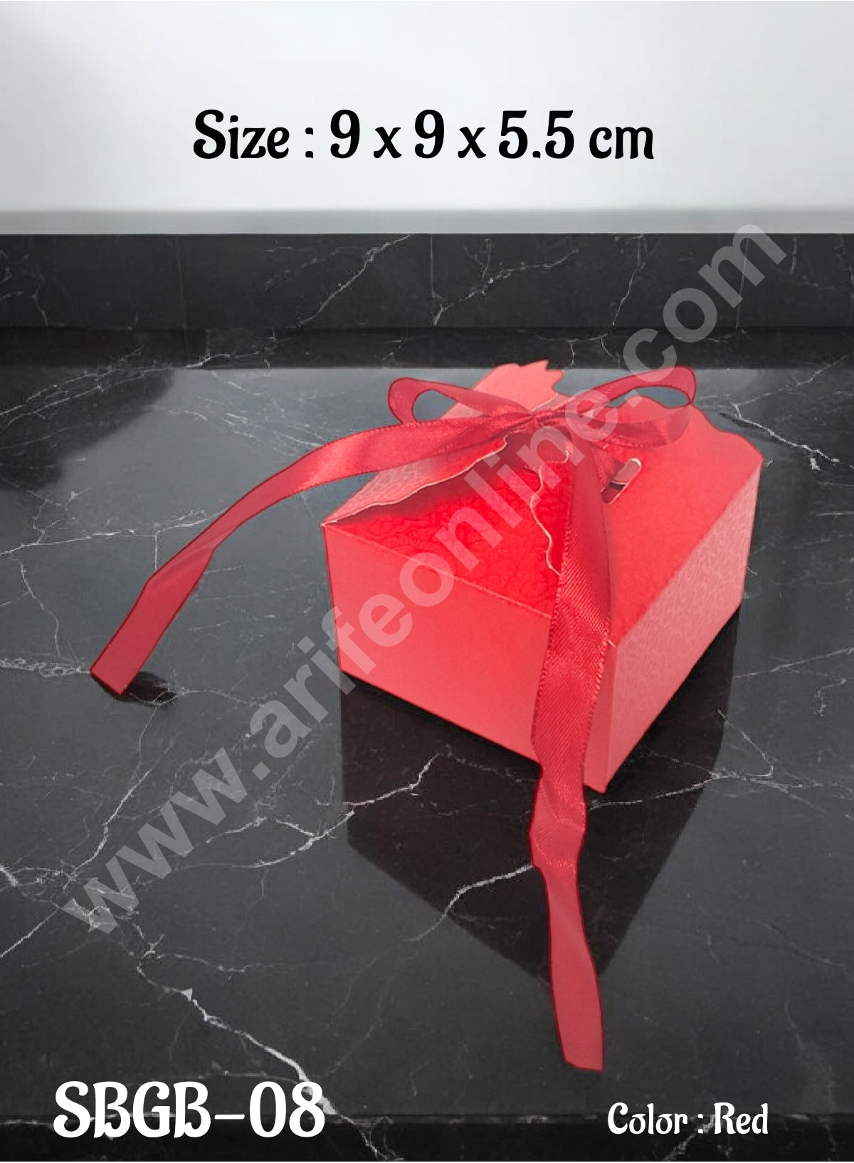 Goodie Bag For Hampers | Chocolate Box Hamper Box 10 Pcs Pack - Red SBGB-08-R (MOQ 10 PACK)
