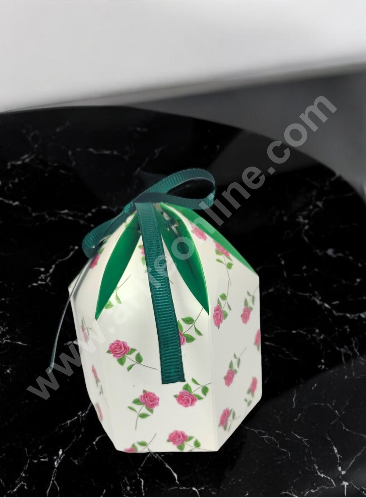 Goodie Bag For Hampers | Chocolate Box Hamper Box 10 Pcs Pack - White Random Floral Print SBGB-72-W (MOQ 10 PACK)