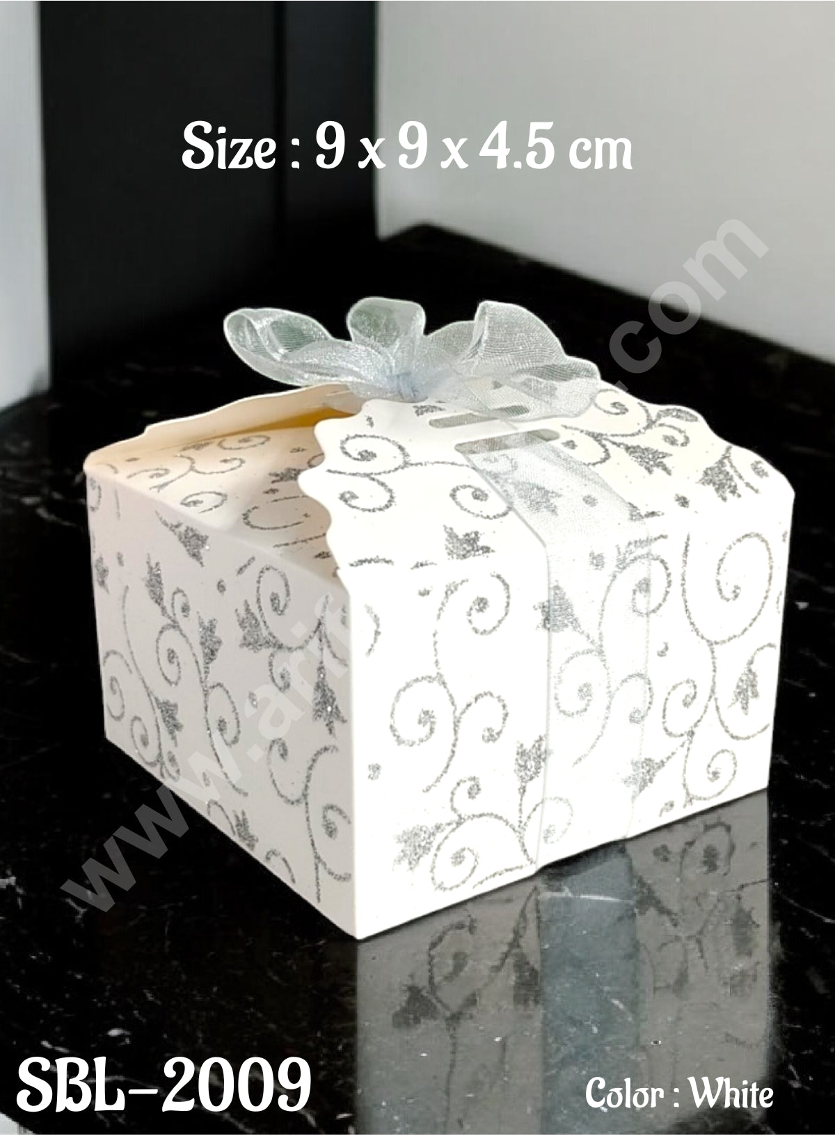 Goodie Bag For Hampers | Chocolate Box Hamper Box 10 Pcs Pack - White SBL-2009-W (MOQ 10 PACK)