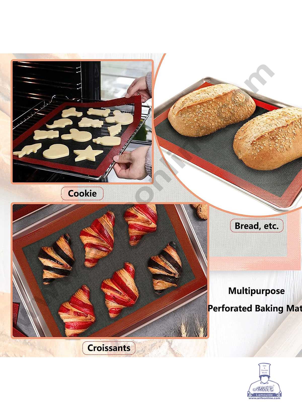 Silicon Air Mat Baking Mat (Big) - 40cmx60cm (MOQ 12 PCS)