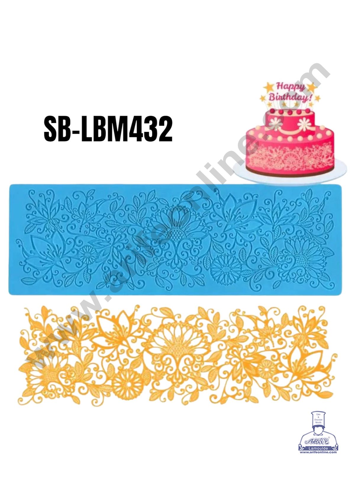 SILICON LACE MAT SB-LBM 432 (MOQ 12 PCS) (ADD)
