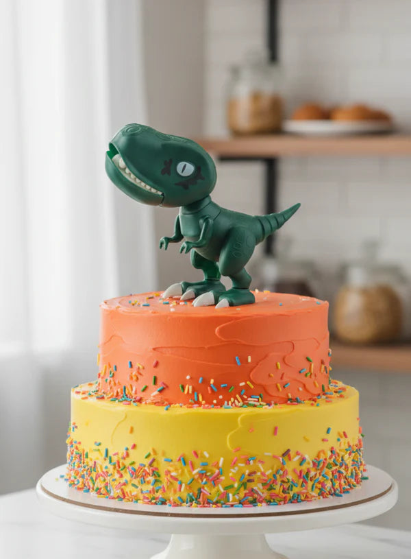 1 Piece Green Dinosaur Toy Cake Topper (SBTO-D-G) (MOQ 12 PCS) (FD)