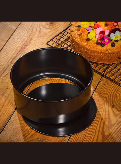 3 Pcs Set Non-Stick Loose Bottom Round Cake Mould with Removable Base (SBNS-200-4) KL-77  (MOQ 12 PCS) (IRD)
