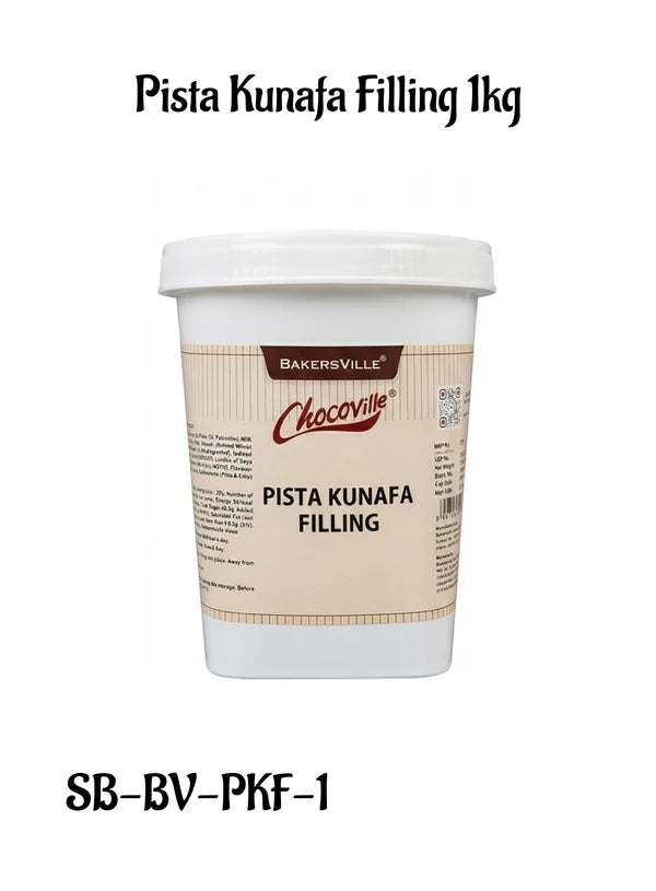 Chocoville Pista Kunafa Filling (1kg) - Dessert decorating and topping - (SB-BV-PKF-1) (MOQ 12 PCS)