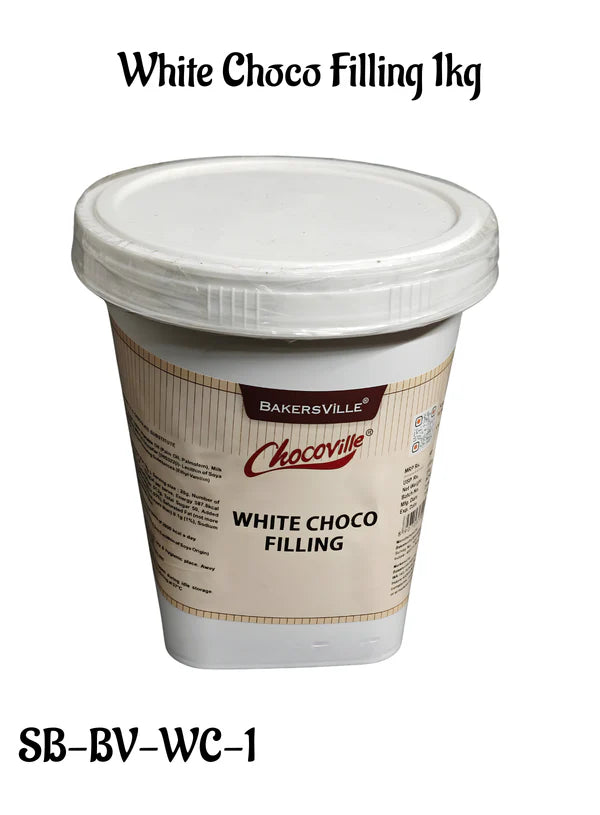 Chocoville White Choco Filling (1kg) - Dessert decorating and topping - (SB-BV-WC-1) (MOQ 12 PCS)