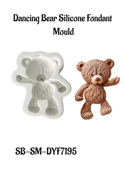 Dancing Bear Silicone Fondant/Candle Mould | Valentine's Love Mould | SB-SM-DYF7195 (MOQ 12 PCS) (OE)