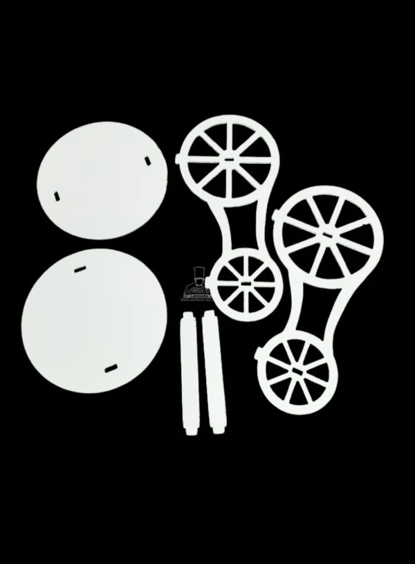 Dual-Tier Penny Farthing Stand Set | 1 Piece Pack | (MOQ 12 PCS)