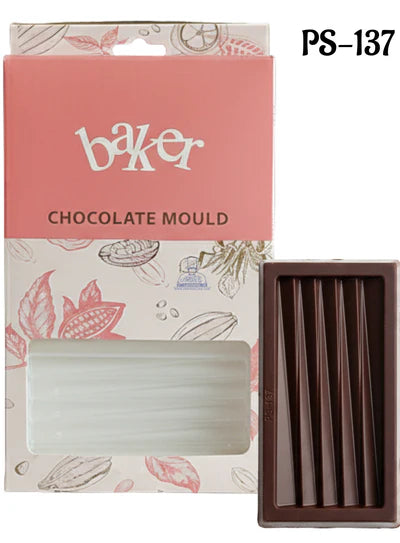 Heavy Bakers 3 Cavity Polycarbonate Segmented Artisan Chocolate Bar Mold |SBPS-137|1 Piece| (MOQ 12 PCS)  (AED)
