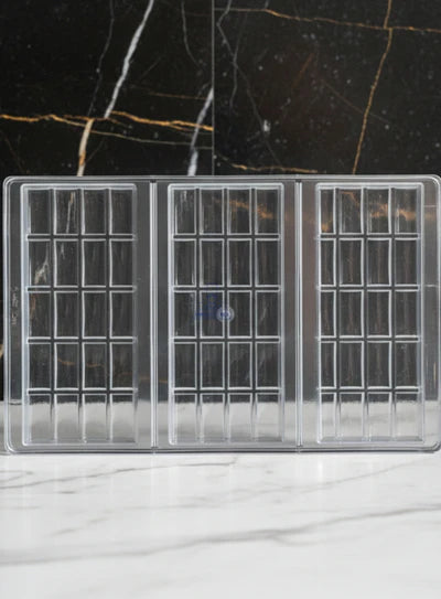 Heavy Bakers Polycarbonate Square Praline Mold / Chocolate Bar Segment Mold |Chocolate Mould |SBPS-139|1 Piece|   (MOQ 12 PCS)  (AED)