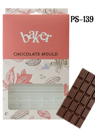 Heavy Bakers Polycarbonate Square Praline Mold / Chocolate Bar Segment Mold |Chocolate Mould |SBPS-139|1 Piece|   (MOQ 12 PCS)  (AED)