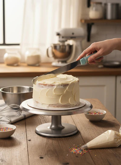 Premium Stainless Steel Cake Palette Knife Icing Spatula - 12 inch/ 1 Piece (MD)