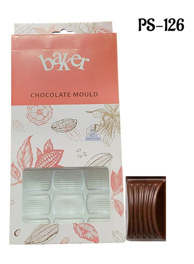 Regular Bakers 27-Cavity Polycarbonate Credit Suisse Style Chocolate Bar Mold |SBPS-126|1 Piece|  (MOQ 12 PCS) (ADD)