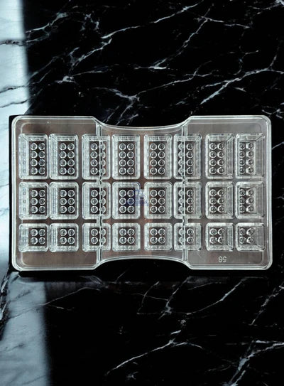 Small Bakers 24-Cavity Polycarbonate Small Sphere/Ball Chocolate Mold |SBPS-56|1 Piece|  (MOQ 12 PCS) (UD)