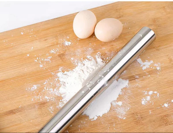 Stainless Steel Rolling Pin | 10 Inch | SB-SSRP-10 | 1 Piece (MOQ 6 PCS) (AFD)
