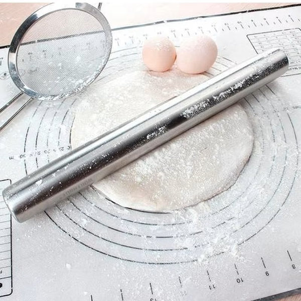 Stainless Steel Rolling Pin | 15 Inch | SB-SSRP-15 | 1 Piece (MOQ 6 PCS) (RAD)
