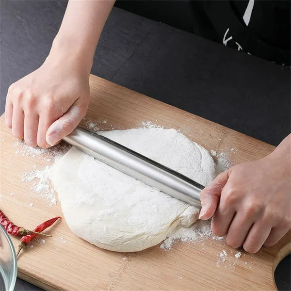 Stainless Steel Rolling Pin | 8 Inch | SB-SSRP-8 | 1 Piece (MOQ 6 PCS)  (AAE)