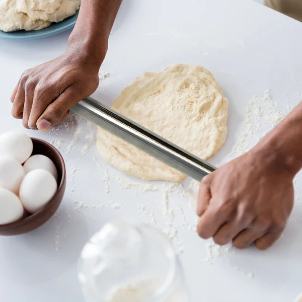 Stainless Steel Rolling Pin | 8 Inch | SB-SSRP-8 | 1 Piece (MOQ 6 PCS)  (AAE)