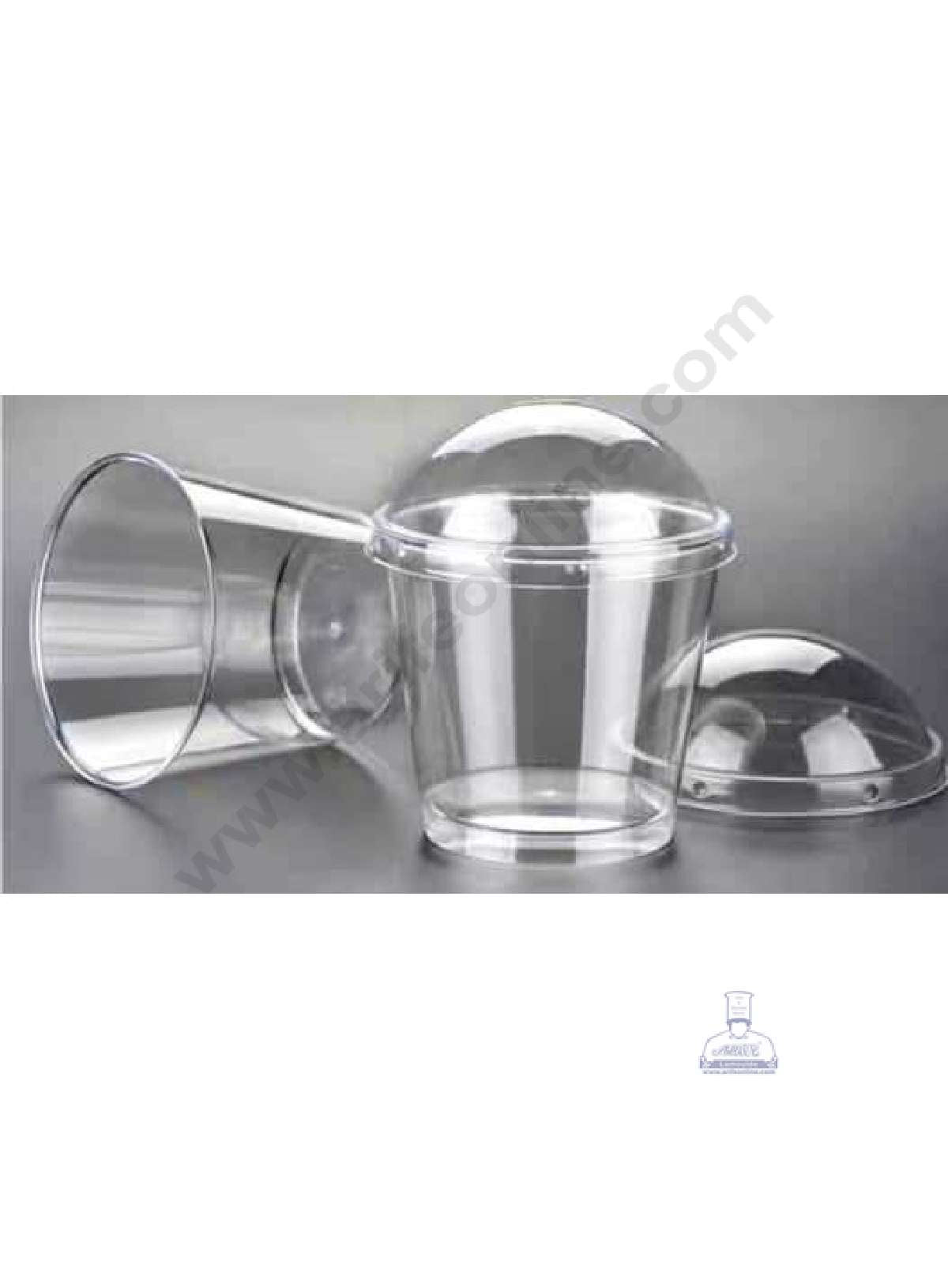 Simple Transparent Mousse Cups with Lids | Dessert Cups | Pudding Cups | Mini Parfait Cups (MOQ 500 PCS)(L.5)