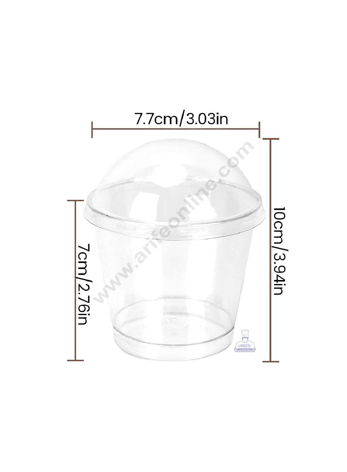 Simple Transparent Mousse Cups with Lids | Dessert Cups | Pudding Cups | Mini Parfait Cups (MOQ 500 PCS)(L.5)
